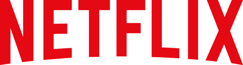Netflix logo in red